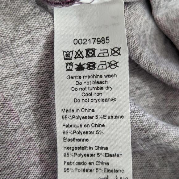 NWT! ZIM & ZOE! PLUM WAVE PURPLE, LAVENDER ZIPPER FRONT TUNIC SWEATER! SZ 30/32 - Picture 7 of 9